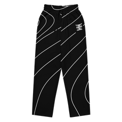 EMONDS LINE NOIR EMPIRE JOGGERS — WIDE LEG