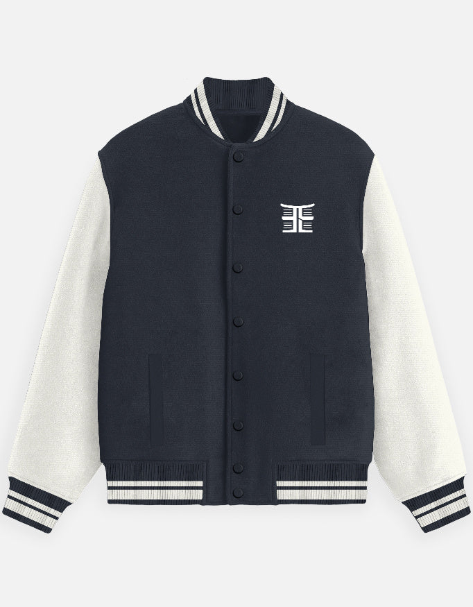 Emonds Line Varsity Bomber Jacket Cotton Edition — back view