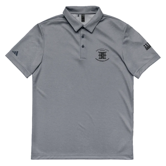 EMONDS LINE SPACE DYE POLO — MELANGE