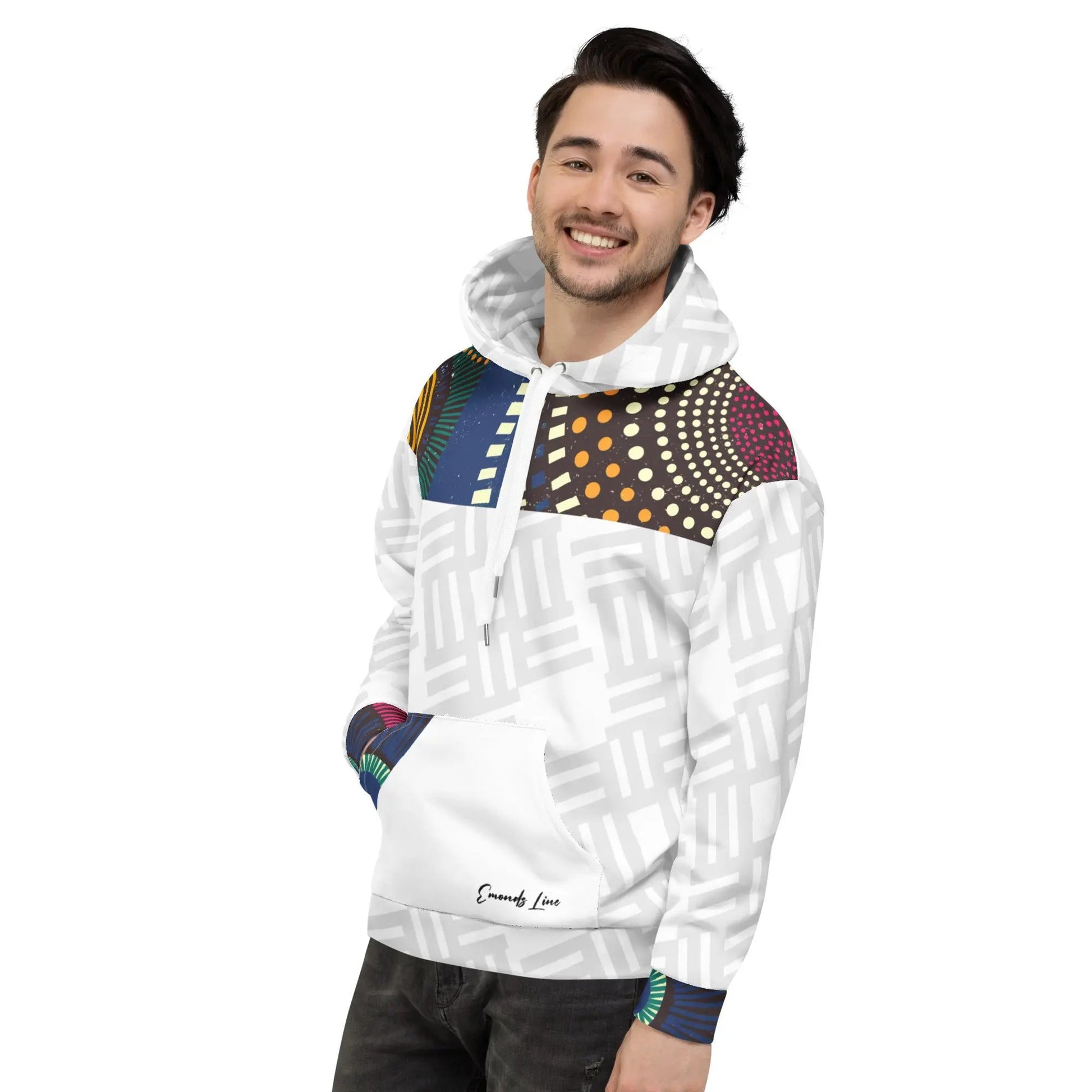 Emonds Line Vanguard Afro Art Hoodie — detail view