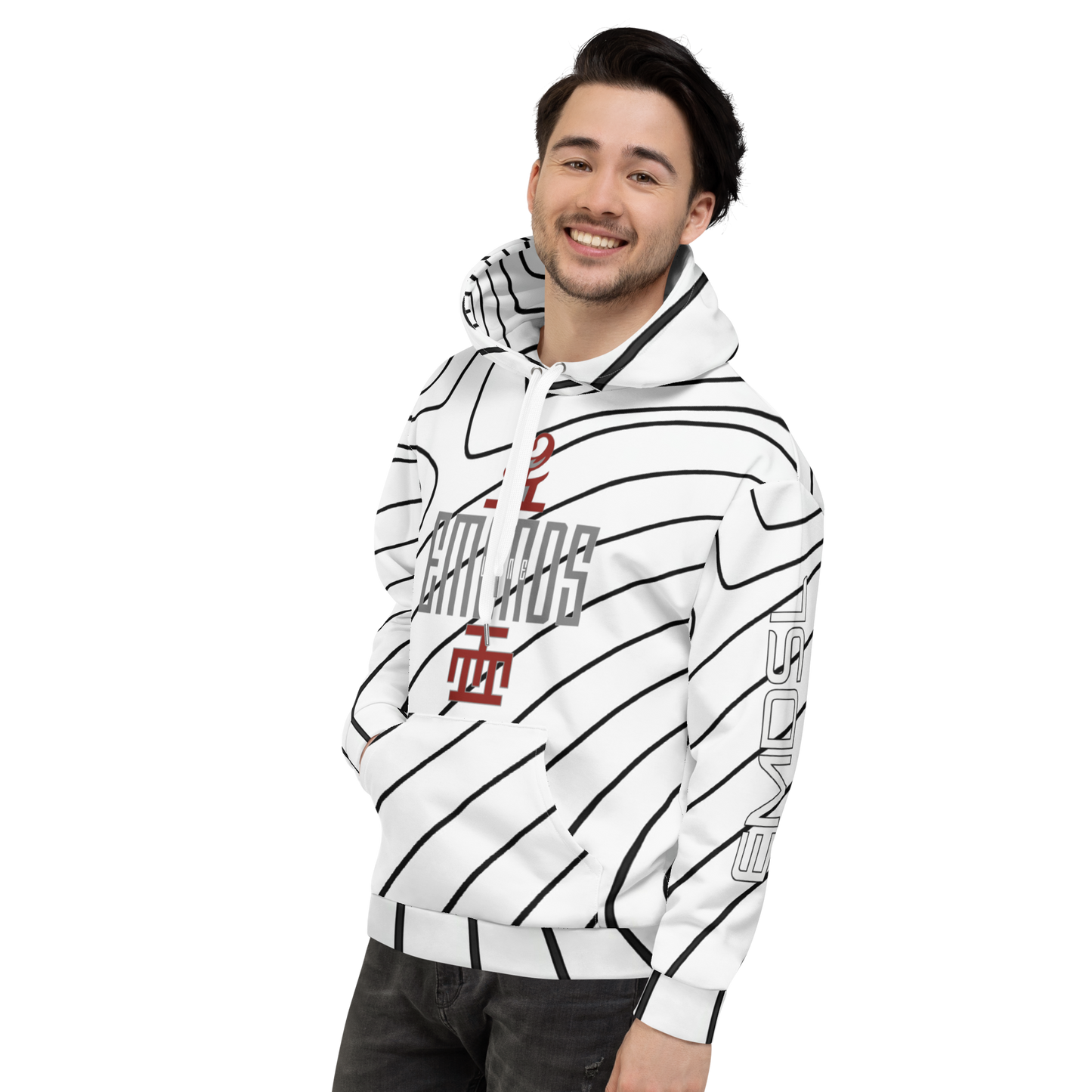 Emonds Line Noir Empire Hoodie Ivory — detail view