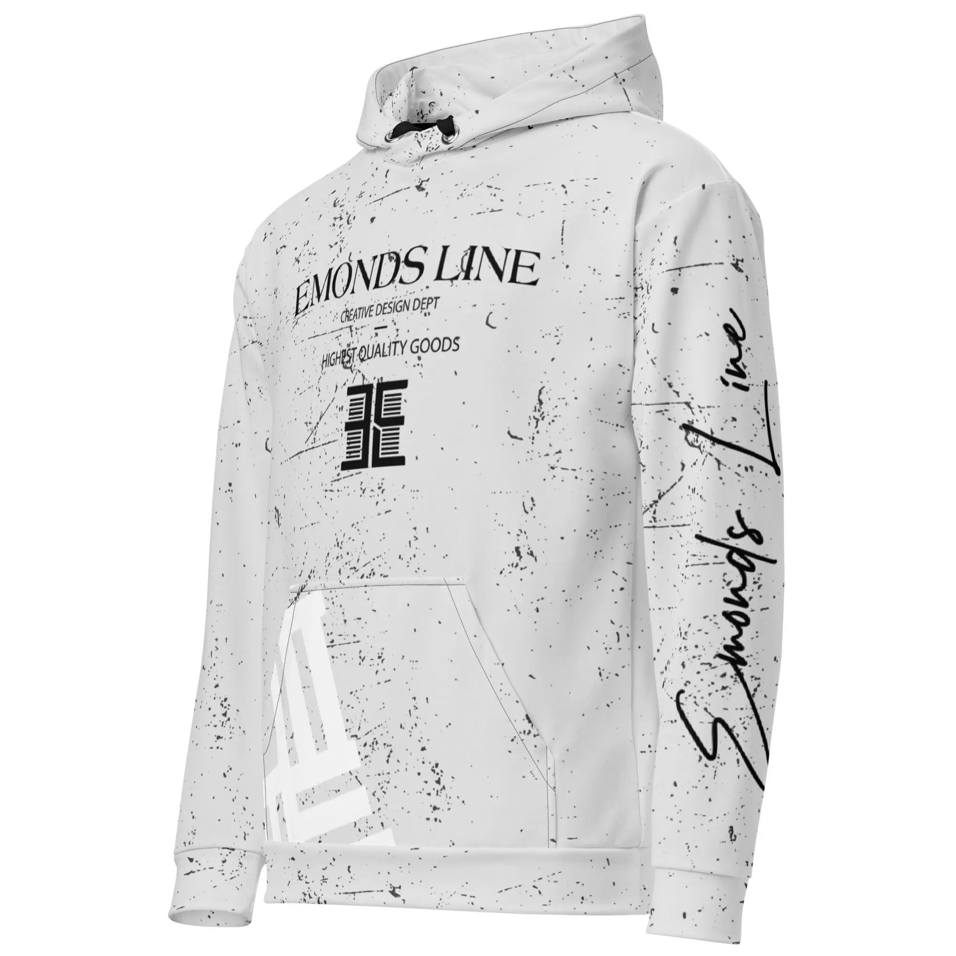 Emonds Line Grey Zone Hoodie — left front view