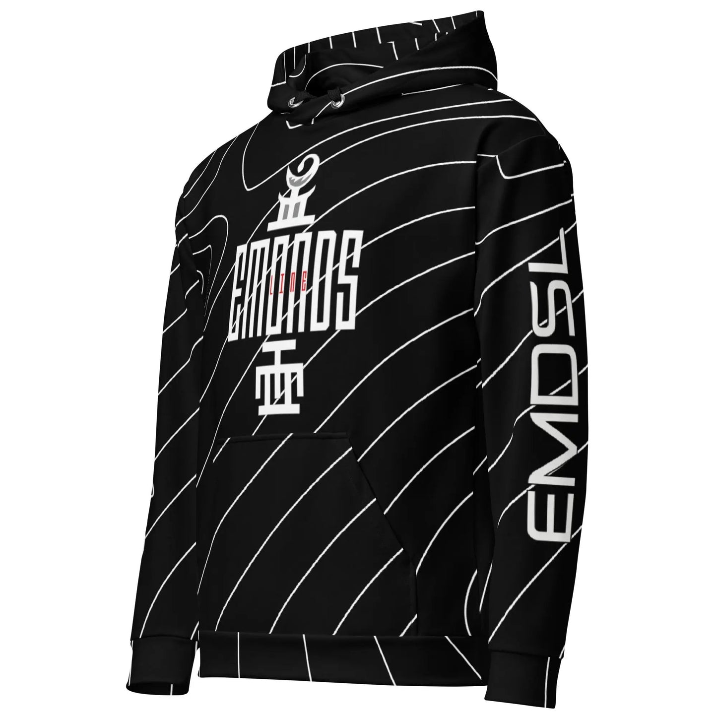 Emonds Line Noir Empire Oversized Hoodie — detail view