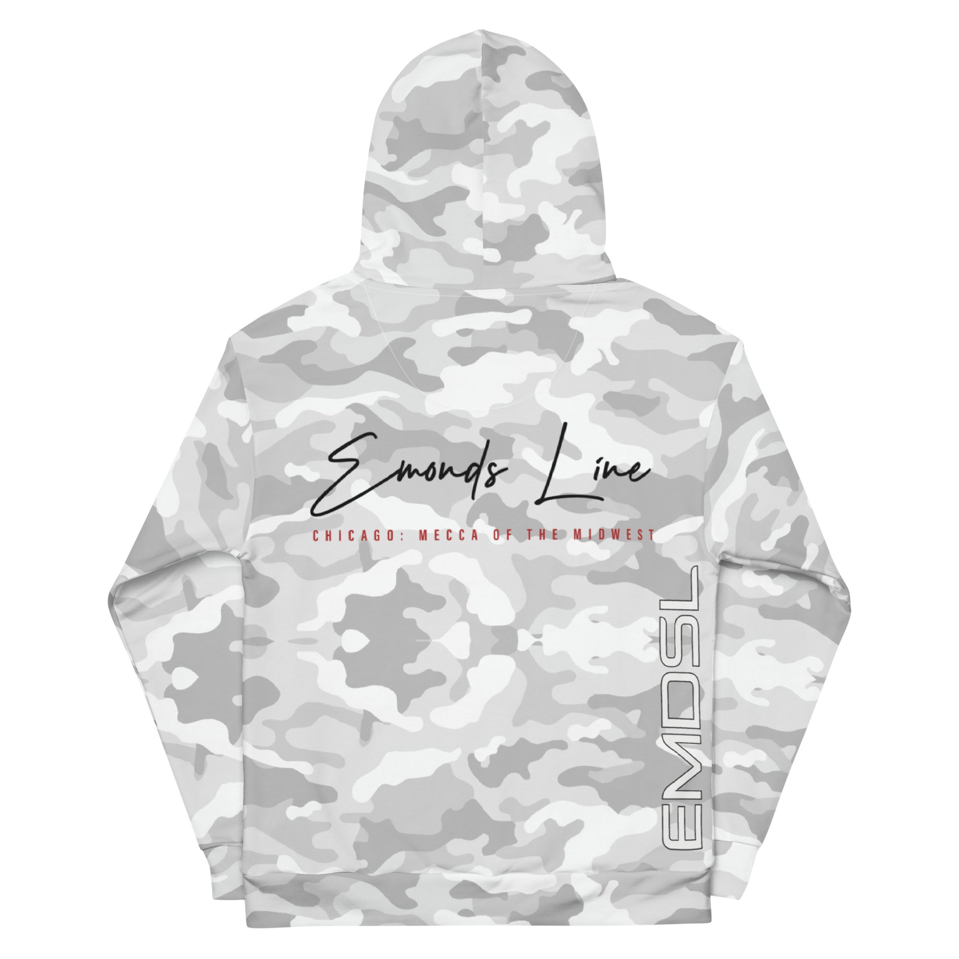 Emonds Line Camo Hoodie — front view all-over print camo streetwear hoodie
