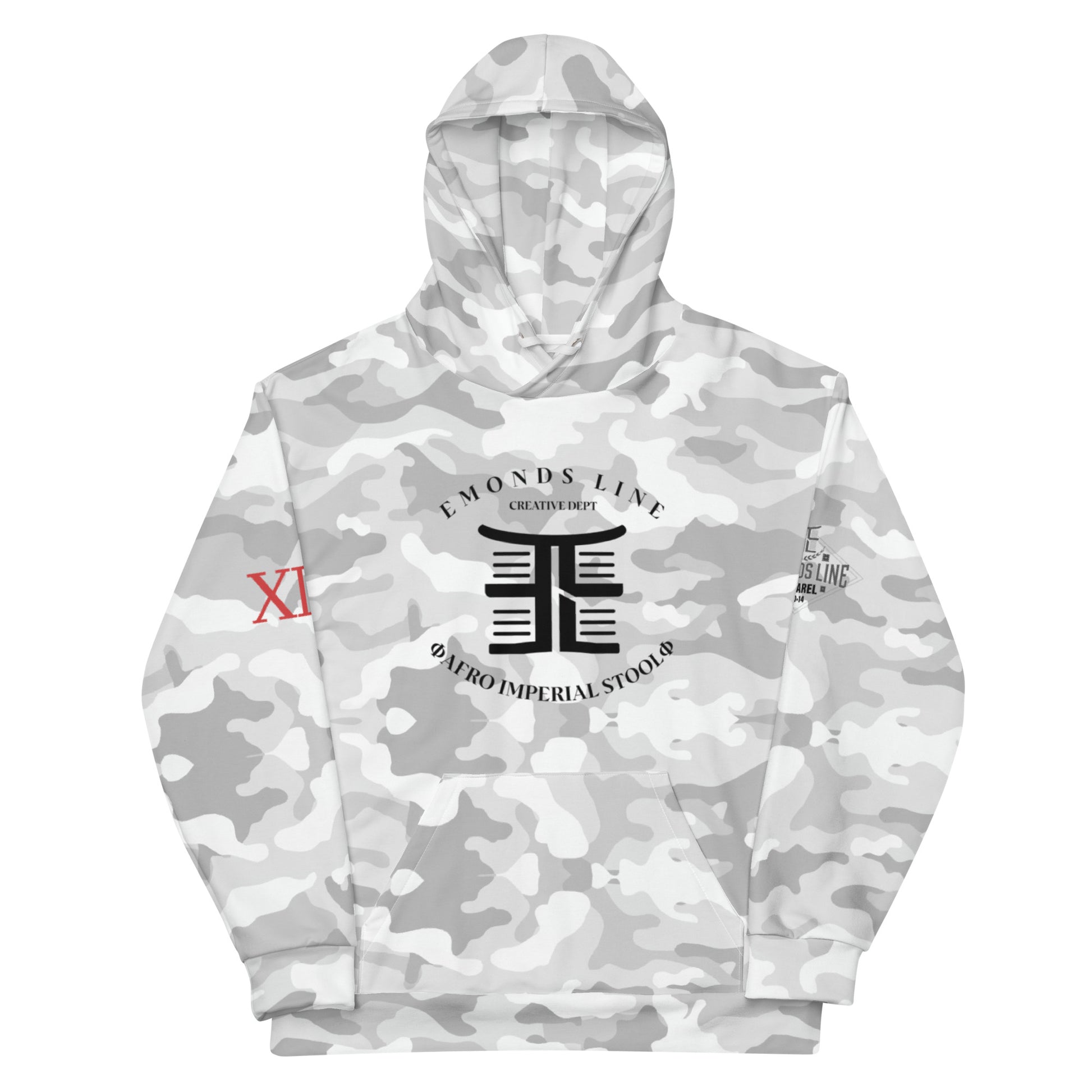 Emonds Line Camo Hoodie — back view