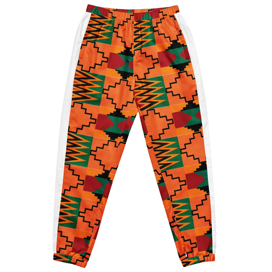 Emonds Line Vanguard Track Pant Afro Print — front view streetwear track pants