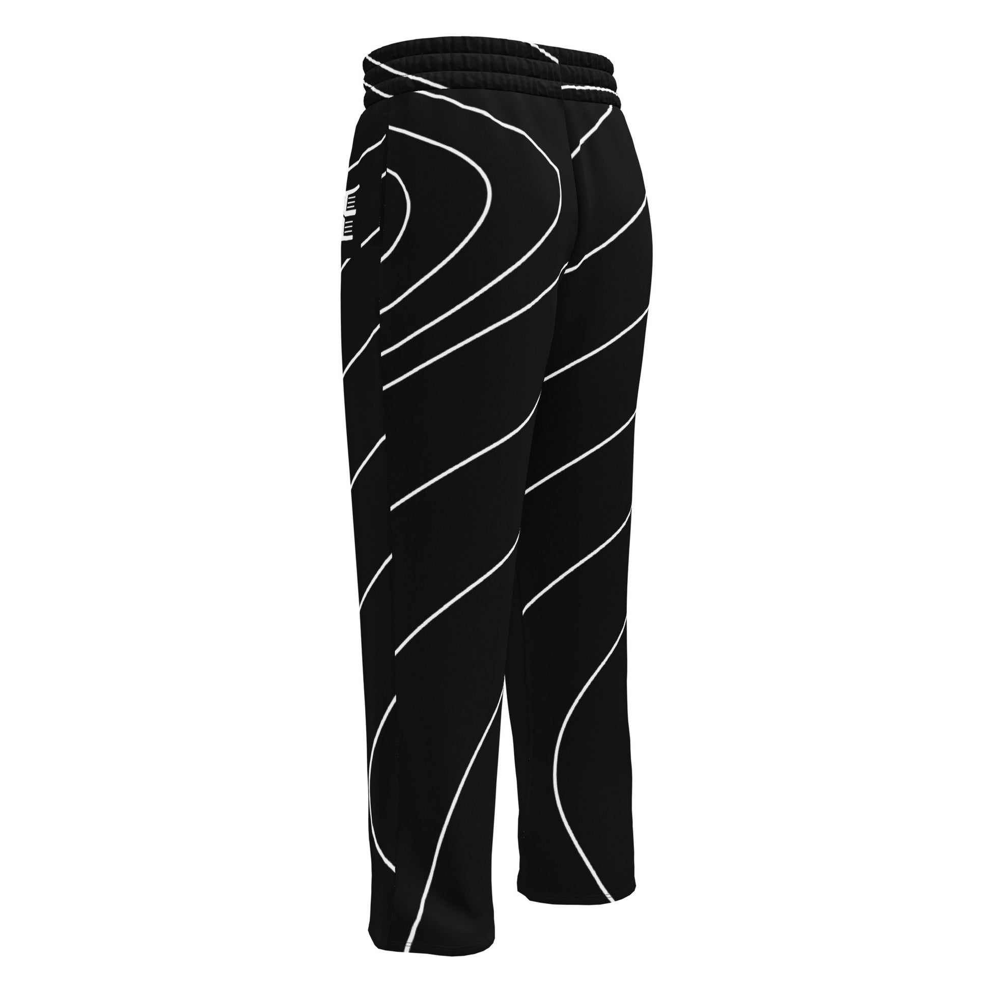 Emonds Line Noir Empire Joggers Wide Leg — back view