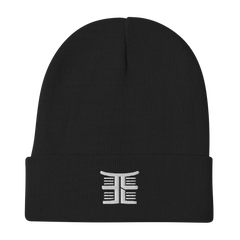 EMONDS LINE URBAN BEANIE — BLACK/WHITE