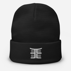 EMONDS LINE URBAN BEANIE — BLACK/WHITE
