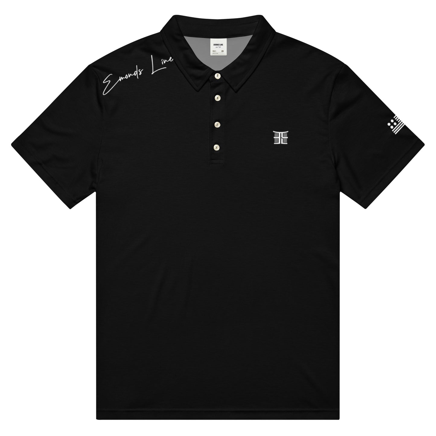 Emonds Line Premium Slim Fit Polo — front view men's streetwear polo
