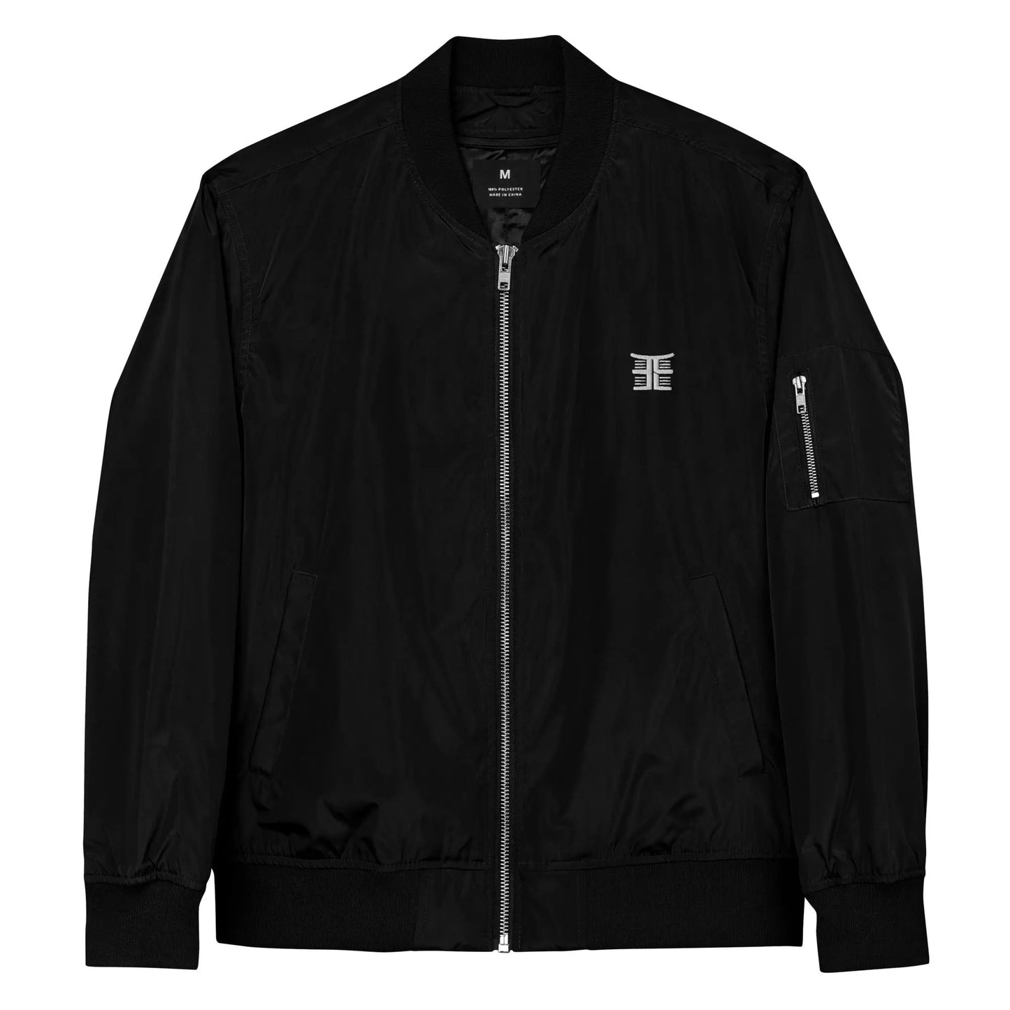 Emonds Line Premium Bomber Jacket Black — front view