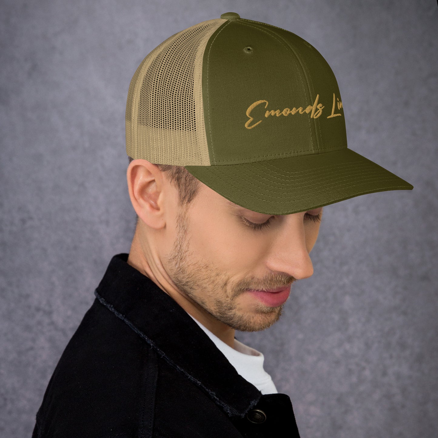 Emonds Line Trucker Cap — right view