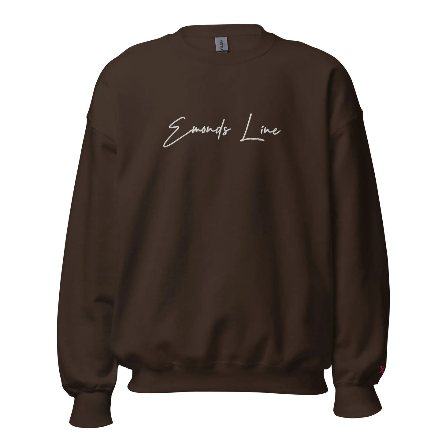 Emonds Line Urban Crewneck Sweatshirt Dark Chocolate — front view