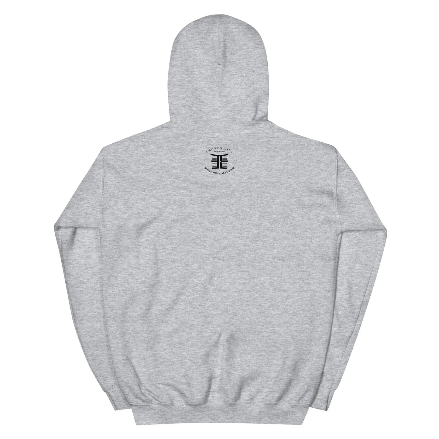 Emonds Line CozyBlend Hoodie Sport Grey — back view