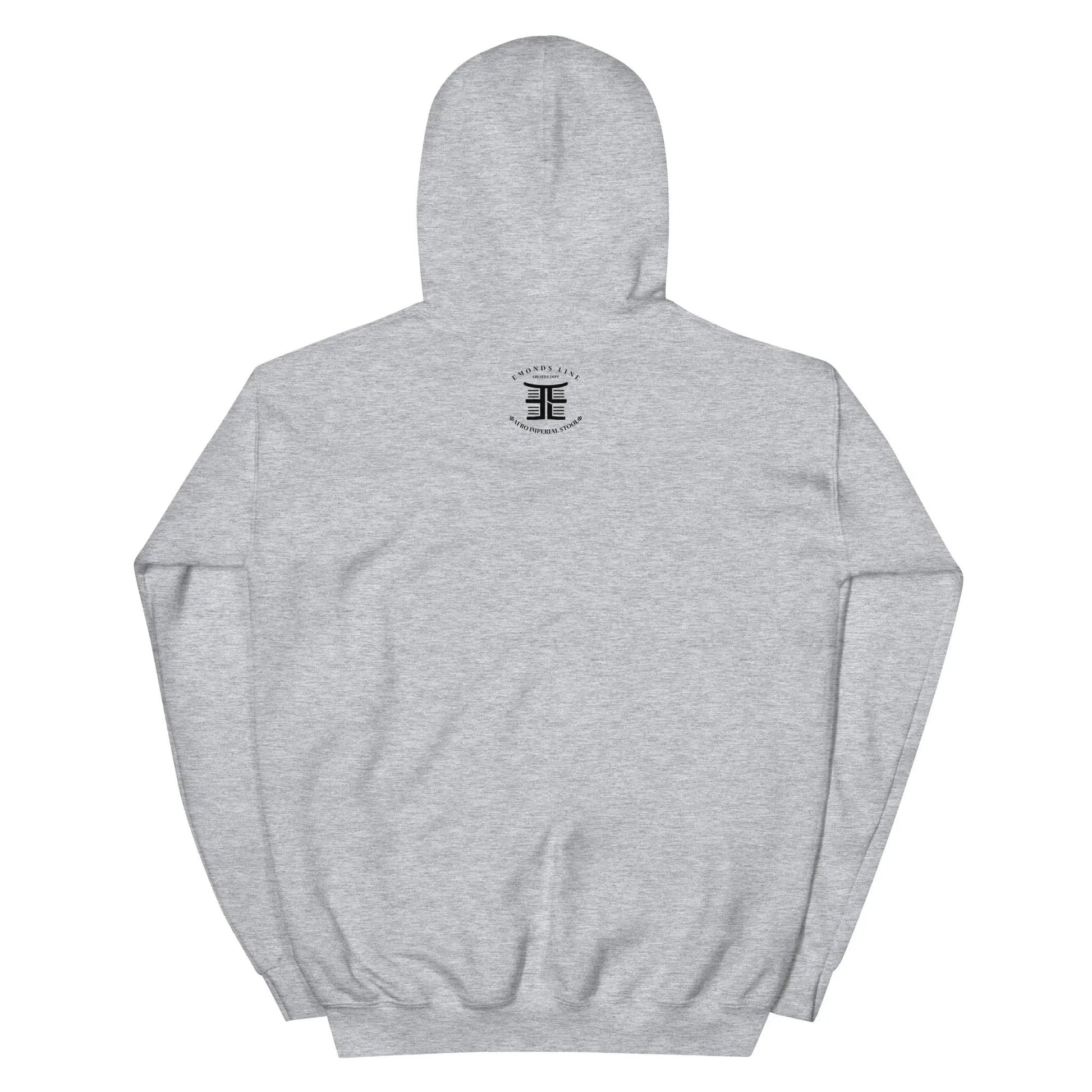 Emonds Line CozyBlend Hoodie Sport Grey — back view