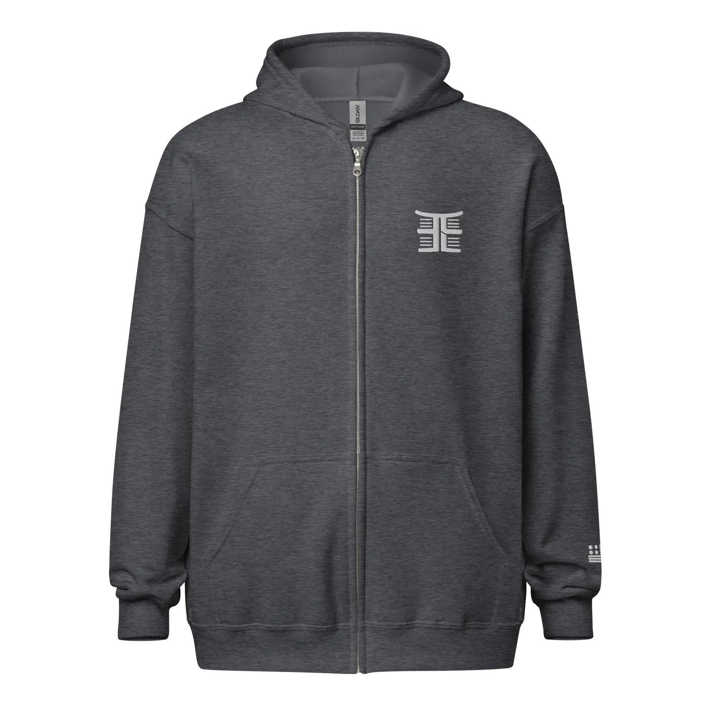 Emonds Line Heavy Blend Zip Hoodie — back view
