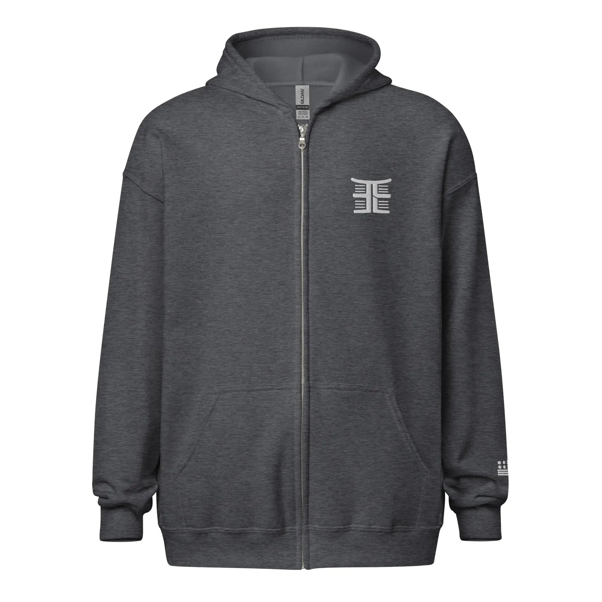 Emonds Line Heavy Blend Zip Hoodie — back view