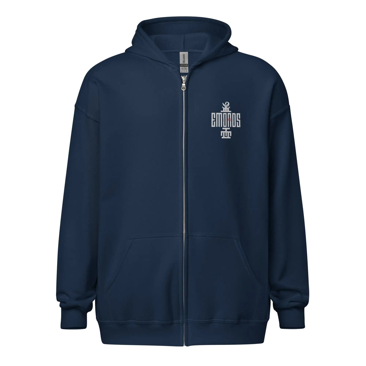 Emonds Line Tribal Zip Hoodie — back view