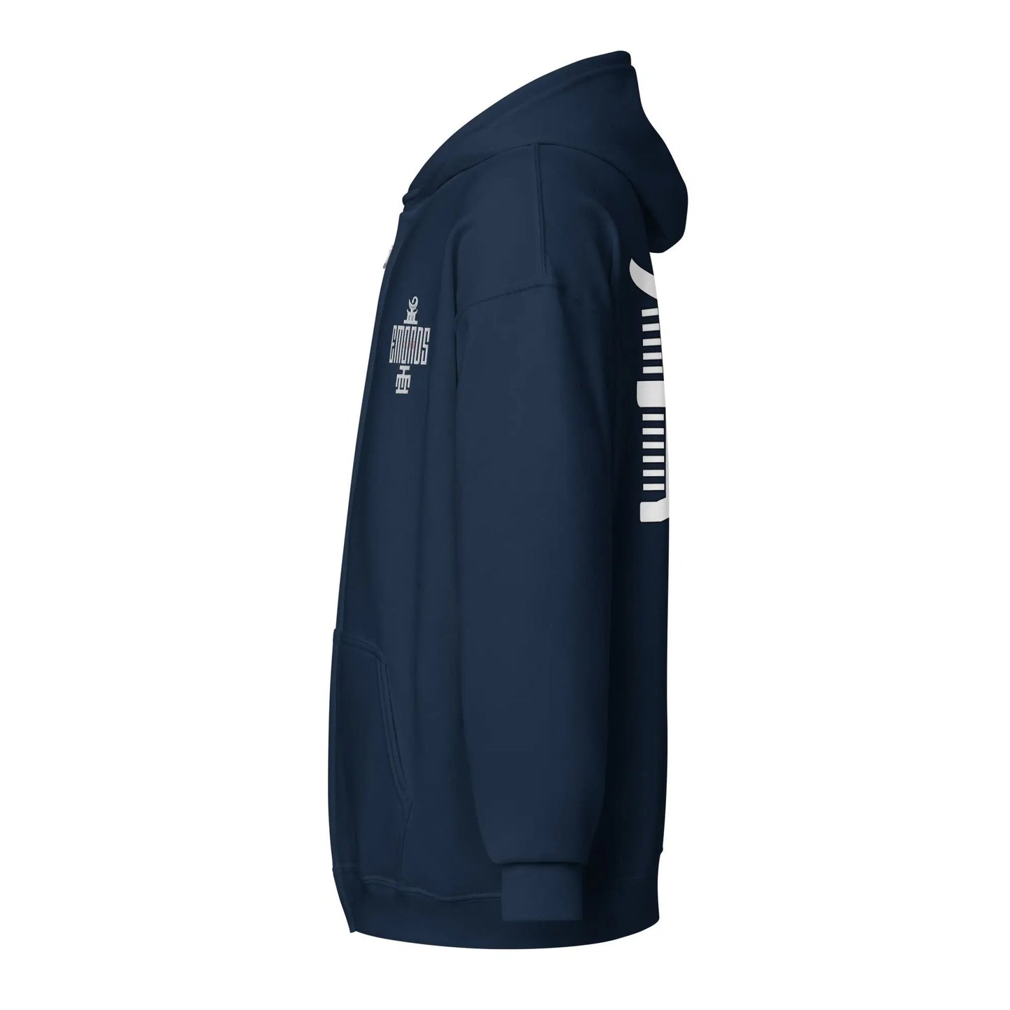 Emonds Line Tribal Zip Hoodie — side view