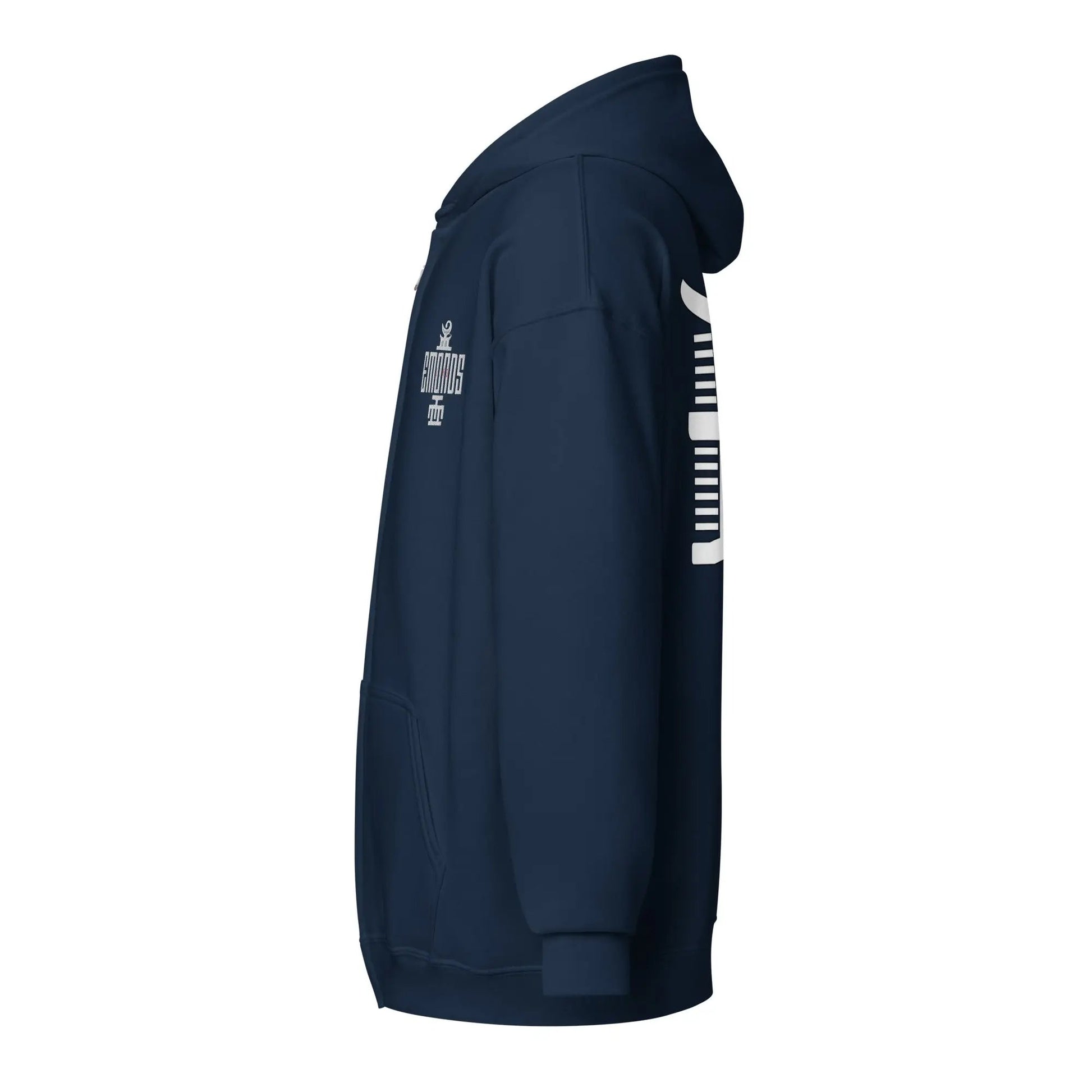 Emonds Line Tribal Zip Hoodie — side view