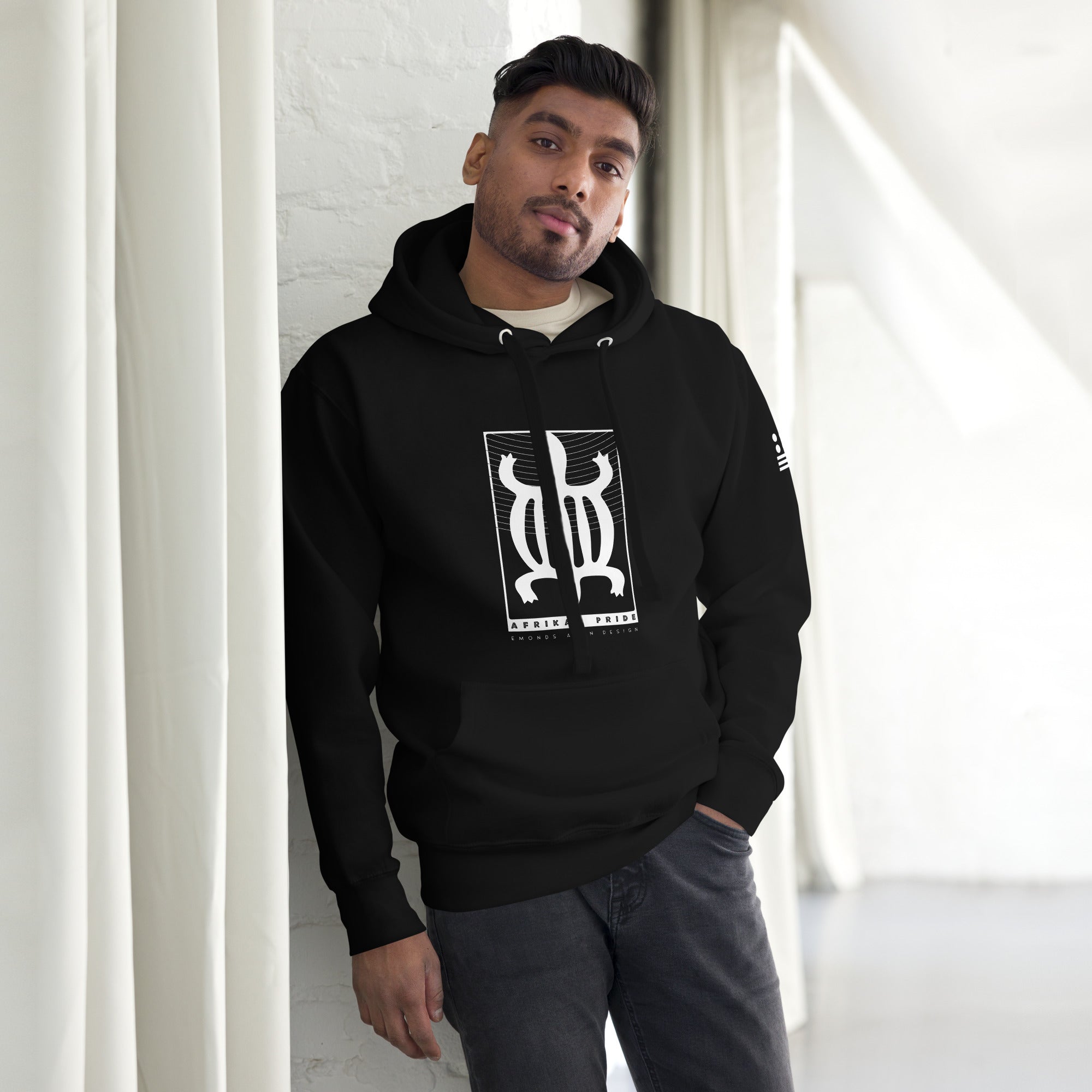 Emonds Line EcoBlend Pullover Hoodie — lifestyle view